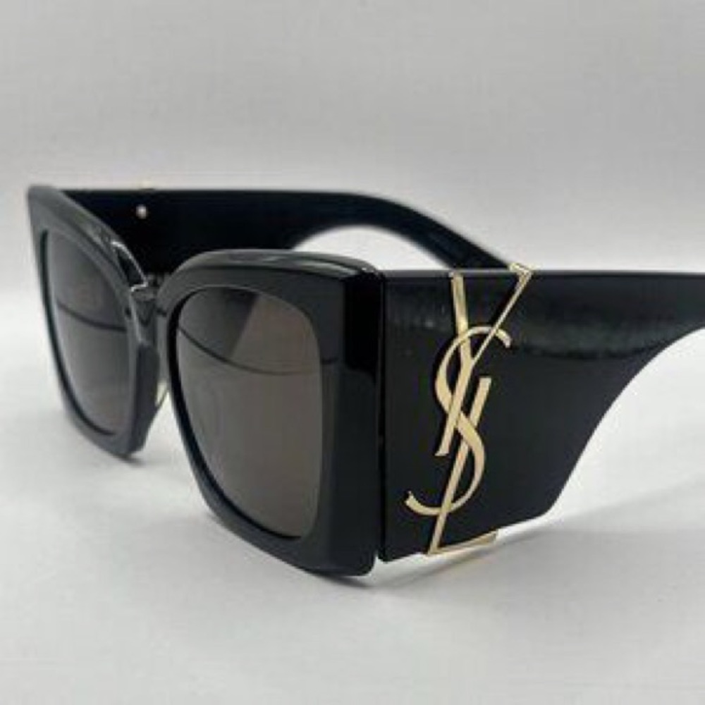 New Saint Laurent SL M119 BLAZE-001 Black Cat Eye Women's Sunglasses Fashion - Picture 1 of 4